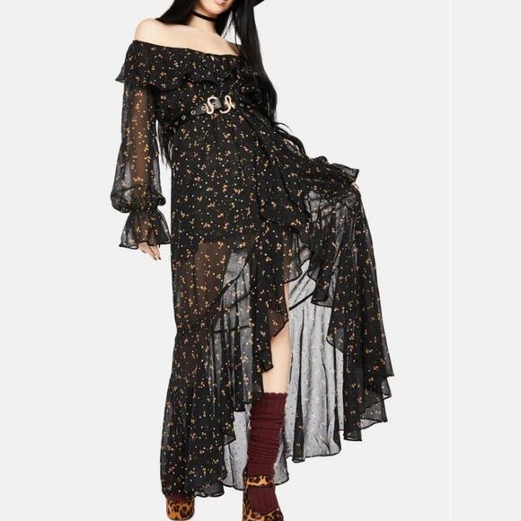 For Love & Lemons Juliana Maxi Dress Size S - Picture 8 of 10